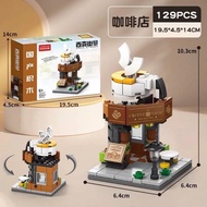 Nano Blocks Bricks Toys Street Store Store DIY Minifigure Cute Assembly