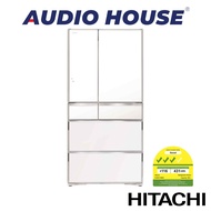 HITACHI R-WXC740KS-XW 572L 6 DOOR FRIDGE  COLOUR: CRYSTAL WHITE DIMENSION: W880xH1833xD738MM 1 YEAR WARRANTY BY HITACHI