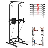 Power Tower Dip Bar Station Multi-Function Pull-Up Bar for Home Gym Strength Training Workout Exerci