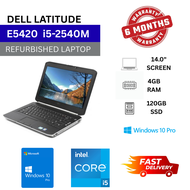 Dell Latitude E5420 Laptop | Intel Core i5-2540M | 4GB RAM | 120GB SSD | 14.0" | Windows 10 Pro