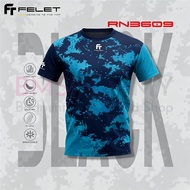 FELET Shirt RN3609 Pixelate Design (Black) Baju Felet