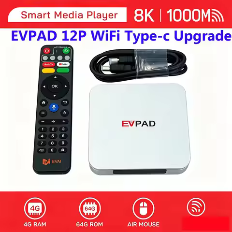 [Genuine]Official store 2026 best Evpad 12p 4G 64G 8k pro tv box hot in Singapore Malaysia Korea Jap