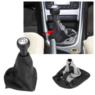 [Auto parts] 5 Speed Gear Shift Stick Knob Dust Proof Cover Gaiter Boot Leather For Peugeot 207/307/