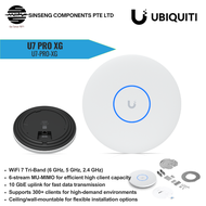 Ubiquiti Unifi U7 Pro XG WiFi 7 Tri-Band Access Point (Lite Mount Included) Model:U7-Pro-XG