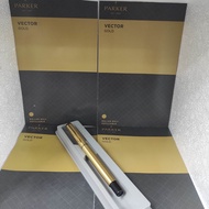 PARKER VECTOR GOLD ROLLER BALL PEN1PC