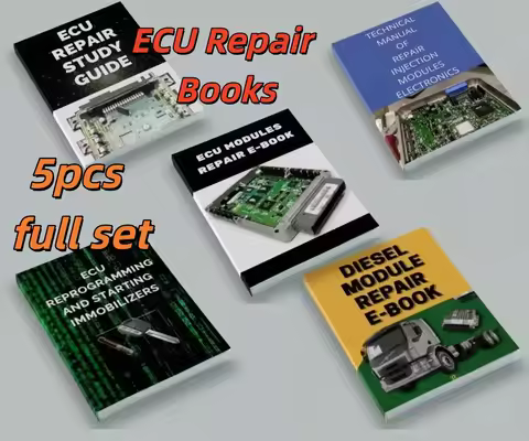 ECU Repair Study Guide (5 books in English) EEPROM Test Programming and Digital Central Simulator Au