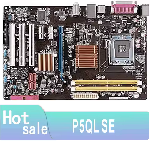 P5QL SE P43 Socket LGA 775 Q8200 Q8300 DDR2 On Sale 100% Testing ok