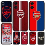 for OPPO R9 F1 Plus R9S Reno 2 2Z 2F 3 4 Pro 5 5F Lite 5K Arsenal FC TPU black soft silicone phone c
