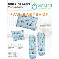 Omiland Baby Pillow and Bolster Set Peang Bear Train Penguin Series Soft, Fluffy Material