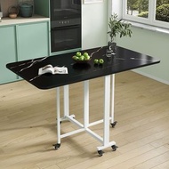 【包送貨】 折疊餐桌摺疊Folding dining table folding餐枱伸縮餐桌摺 檯蝴蝶桌食飯枱折疊餐邊櫃折疊餐桌椅 組合餐邊櫃兩用可伸縮長方形折疊伸縮 兩用 桌子椅子組合 家用餐桌 餐