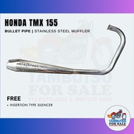 ❀ ☑️ Honda TMX 155 Bullet Pipe Type Muffler for TMX 155 Exhaust pipe