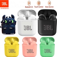 ♥ SFREE Shipping ♥ Macaron JBL i12 TWS Wireless Headphone Bluetooth 5.0 Earphone Stereo Waterproof Sports In-Ear Headsets Mini Earbud Binaural Earphones with Mic compatible for iPhone