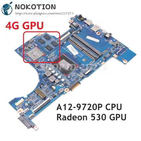 NOKOTION 926289-601 926289-001 DAG94AMB8D0 For HP PAVILION 15-CD 15Z-CD Laptop Motherboard A12-9720P