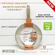 Promo Frypan Granite Keramik Iwatani Putih Kompor Induksi Penggorengan Wajan
