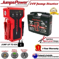 JumpsPower GTR 99900mWh (4000A) 24/12V Truck Car Jump/Jumper Cable Start/Starter Ultrasafe Heavy Dut