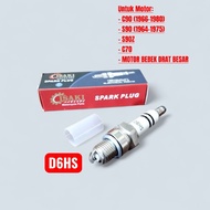 Isaki D6 D6HS c70 c90 s90 s90z spark plugs for motorbikes with large threads, quality A