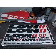 2 color low fixie bicycle cutting sticker bicycle accessories