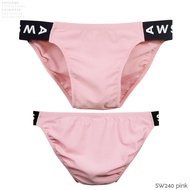 SW240 กางเกงว่ายน้ำ แต่งขอบตัดต่อสี awesome swimwear