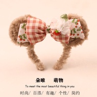 Cute Shirley Rose Hairband Super Adorable Cartoon Duffy Bear Birthday Hat Bow Tie Strawberry Hair Cl