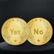 3 PCS Decision Coin YES/NO Gold Coin Magic Coin Toy Coin Lucky Coin Commemorative Medal Play Coin Me
