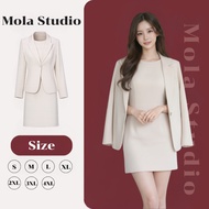 Women's Dress Work 2-Piece Set: Suit Cover + Formal Wear Evening Clothes For Chubby Women