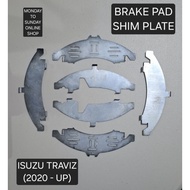 6 Pieces Brake Pad Shim Plate for Isuzu Traviz (2020-UP)