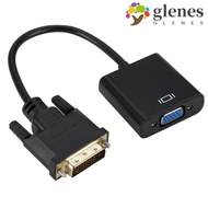 GLENES DVI-D DVI To VGA Adapter, DVI To VGA DVI Input DVI-D DVI To VGA Converter, Convenient VGA Out