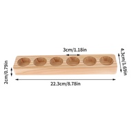 1Pc Wooden 6-Hole Essential Oil Display Stand Essential Oils Bottle Holder Essential Oil Storage Rac