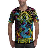 ELEMENT SKATE T-shirt Fullprint T-shirt Polyester Jersey Material