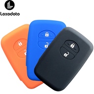 Silicone Remote Car Key Cover Case Fob For Toyota Prius Alpha Aqua Land Cruiser 200 Auris Prado LC 200 Chain Accessories