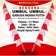 MERAH Garuda 8 Red and White Pennants Wavedauns for Indonesian Independence Day, August 17th