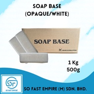Opaque/Transparent Glycerin Melt and Pour Soap Base/White/Transparent Soap Base/(1KG/500G)