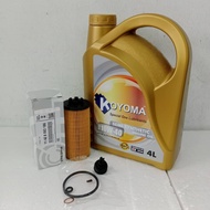 BMW MINI B38 B47 B48 , F39,40,44,45,46,48 F55,56,57 F60 OIL FILTER 11428593186 + KOYOMA 10W40 SEMI S