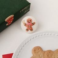 聖誕薑餅人餅乾刺繡胸針