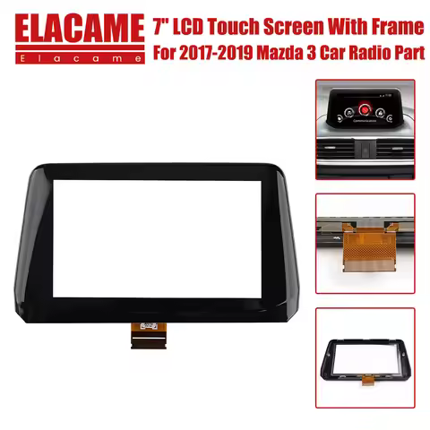 7 Inch 50 Pins DTS2032 Glass Touch Screen Digitizer for Mazda 3 2017-2019 Car Radio Replacement B61A