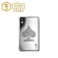 TURBO [10OZ] Ace of Spades Silver Minted Bar 999Silver