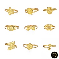 DianaGold แหวนทอง 1 กรัม ทองแท้ 96.5% รวมลายแฟชั่น [ขายได้ จำนำได้ มีใบรับประกัน]