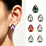 F136 Implant Grade Titanium Water Drop Stud Earrings, Hypoallergenic Full Titanium Piercing Jewelry