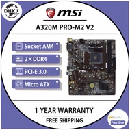 USED MSI A320M PRO-M2 V2 Motherboard DDR4 rams 32GB PCI-E 3.0 AMD A320 SATA 3 USB3.1 Micro ATX
