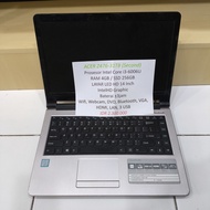 Second Laptop Acer Z476-31Tb I3 6006U Ram 4Gb Ssd 256Gb 14Inch Bekas