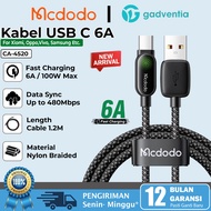 MCDODO CA-4520 USB to Type C Charger Cable For Huawei XT Pura 70 Pro Fast Charging SCP FCP 6A 120W