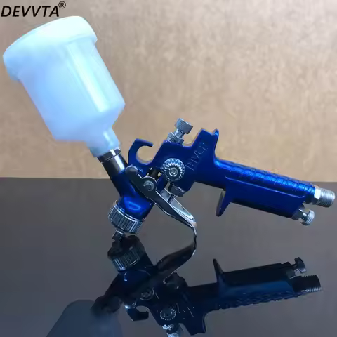 HVLP Mini Repair Spray Paint Gun 1.0mm/0.8mm Airbrush Airless Spray Gun For Painting Car Pneumatic T