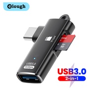 Elough 2-in-1 OTG Adapter Cable Type C Male To USB3.0 Female Converter Cable High Speed TF Card Read