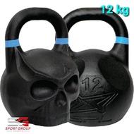 เคตเทิลเบล ดัมเบล 12 kg ดัมเบลหูหิ้ว ลูกยกน้ำหนัก ดัมเบลลูกตุ้ม Kettlebell Dumbbell หัวกะโหลก SPL Sk