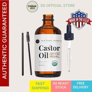 Kate Blanc Castor Oil USDA Certified Organic, 100% Pure, Cold Pressed Hexane Free