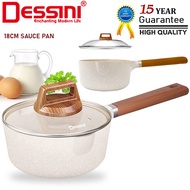 DESSINI ITALY 18CM Maifan Stone Sauce Pan Induction Non Stick Milk Pot Frying Pan Casserole Bowl Coo