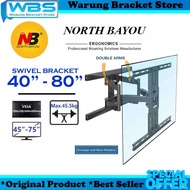 Tv Bracket/TV Swevel Bracket/TV Bracket 80 75 65 50 43 32 40 Inch, Swivel TV Bracket NORTH BAYOU NB P6