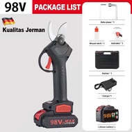 JLD 98VF Gunting Dahan Listrik 2 baterai Cordless Pruning Shear Gunting Taman Elektrik Garden
