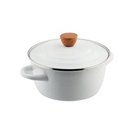 Pearl Metal Presage Enamel Pumping Pot 20cm White