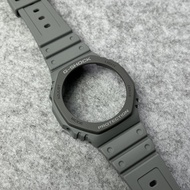 Original Casio Farm Oak GA2100 สายนาฬิกาแบบเปลี่ยนได้ วัสดุเรซิน เข็มขัดแบบหนีบ ชิ้นส่วนอะไหล่สำหรับ